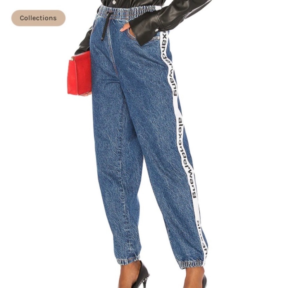 Authentic Alexander Wang blue cuffed jeans